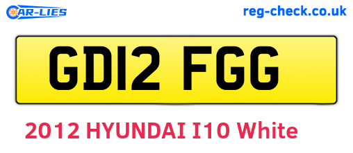 GD12FGG are the vehicle registration plates.