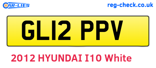GL12PPV are the vehicle registration plates.