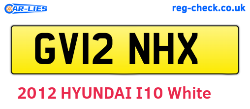 GV12NHX are the vehicle registration plates.