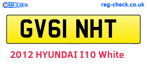GV61NHT are the vehicle registration plates.