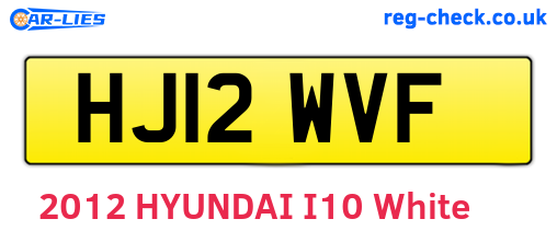 HJ12WVF are the vehicle registration plates.