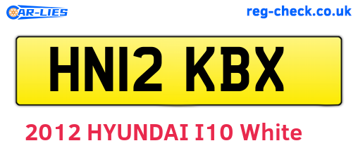 HN12KBX are the vehicle registration plates.