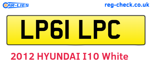 LP61LPC are the vehicle registration plates.