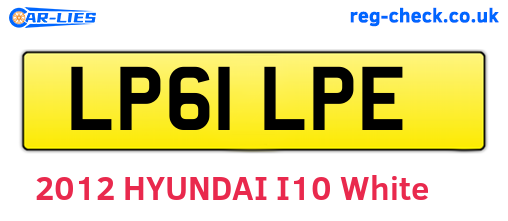LP61LPE are the vehicle registration plates.