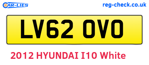 LV62OVO are the vehicle registration plates.