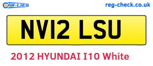 NV12LSU are the vehicle registration plates.