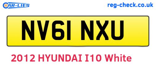 NV61NXU are the vehicle registration plates.