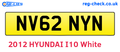 NV62NYN are the vehicle registration plates.