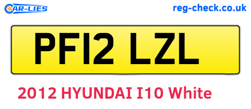 PF12LZL are the vehicle registration plates.
