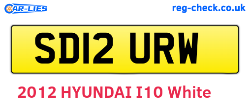 SD12URW are the vehicle registration plates.