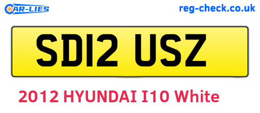 SD12USZ are the vehicle registration plates.
