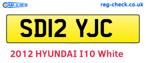 SD12YJC are the vehicle registration plates.