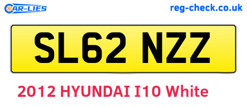SL62NZZ are the vehicle registration plates.