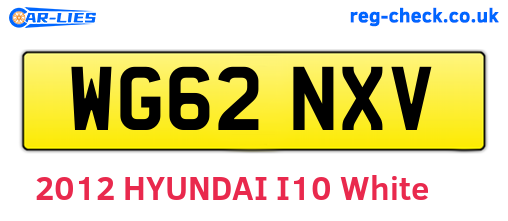 WG62NXV are the vehicle registration plates.