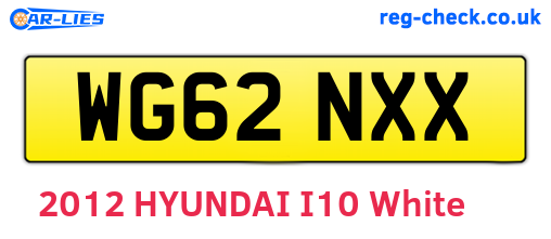 WG62NXX are the vehicle registration plates.