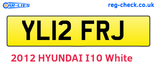 YL12FRJ are the vehicle registration plates.