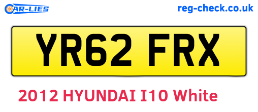 YR62FRX are the vehicle registration plates.