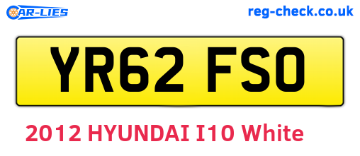 YR62FSO are the vehicle registration plates.