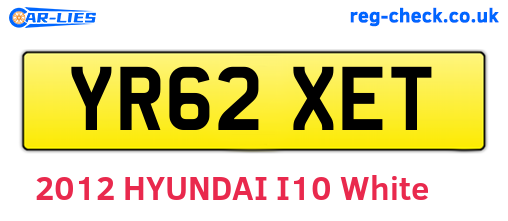 YR62XET are the vehicle registration plates.