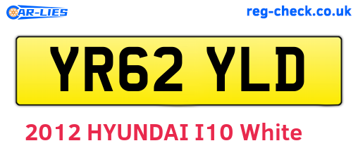 YR62YLD are the vehicle registration plates.
