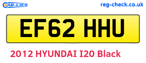 EF62HHU are the vehicle registration plates.