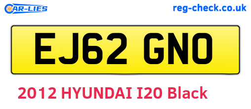 EJ62GNO are the vehicle registration plates.