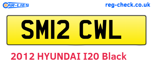 SM12CWL are the vehicle registration plates.