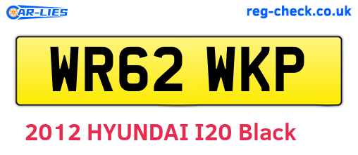 WR62WKP are the vehicle registration plates.
