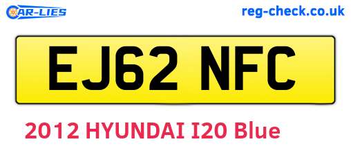 EJ62NFC are the vehicle registration plates.