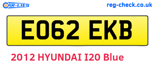 EO62EKB are the vehicle registration plates.
