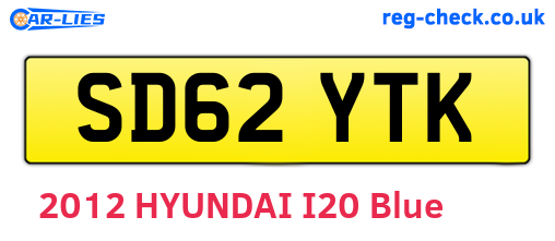 SD62YTK are the vehicle registration plates.