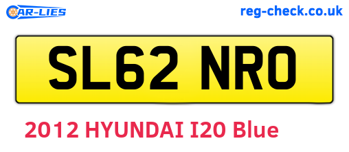SL62NRO are the vehicle registration plates.