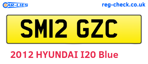 SM12GZC are the vehicle registration plates.