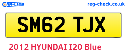 SM62TJX are the vehicle registration plates.