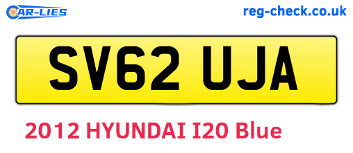 SV62UJA are the vehicle registration plates.