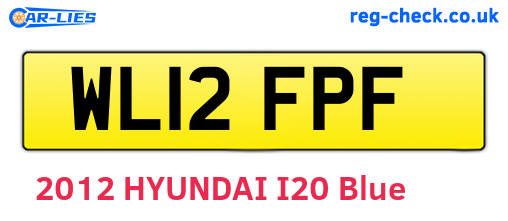 WL12FPF are the vehicle registration plates.