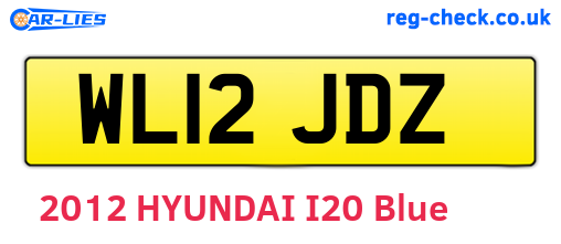 WL12JDZ are the vehicle registration plates.