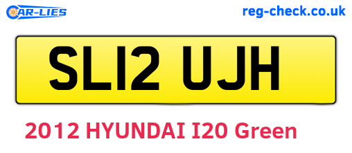 SL12UJH are the vehicle registration plates.