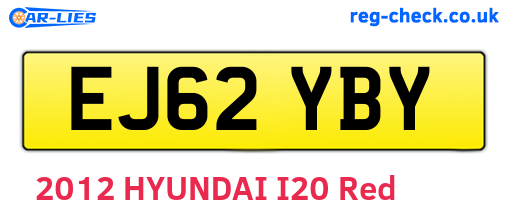 EJ62YBY are the vehicle registration plates.