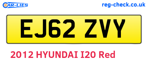 EJ62ZVY are the vehicle registration plates.