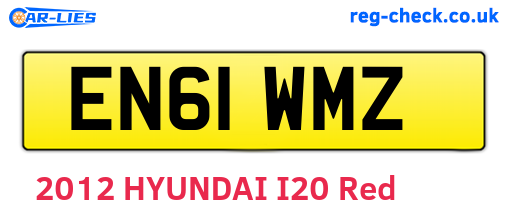 EN61WMZ are the vehicle registration plates.