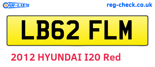 LB62FLM are the vehicle registration plates.