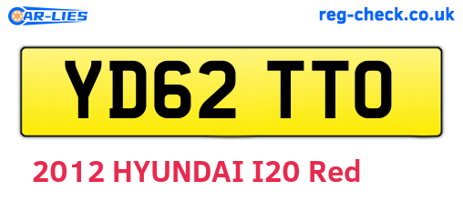 YD62TTO are the vehicle registration plates.