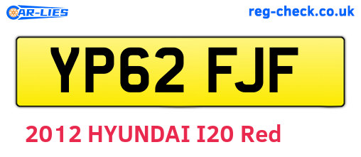 YP62FJF are the vehicle registration plates.