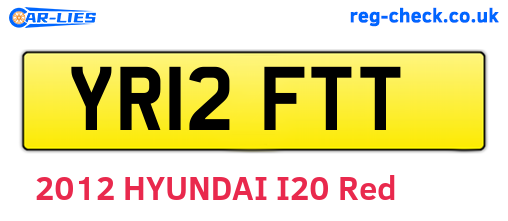 YR12FTT are the vehicle registration plates.