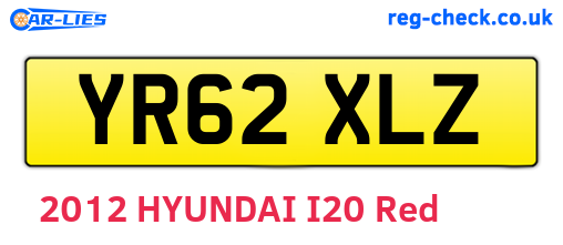 YR62XLZ are the vehicle registration plates.