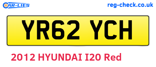 YR62YCH are the vehicle registration plates.