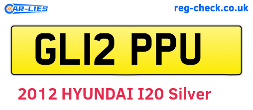 GL12PPU are the vehicle registration plates.
