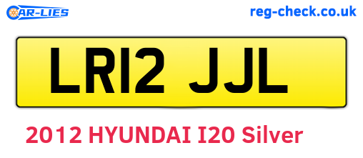 LR12JJL are the vehicle registration plates.