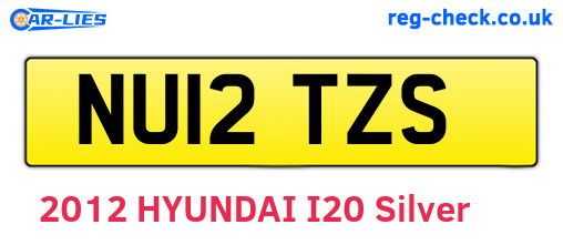 NU12TZS are the vehicle registration plates.